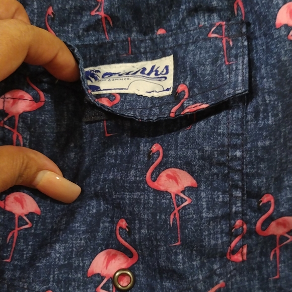 Flamingo Trunks Men's Swim Shorts - Picture 7 of 7